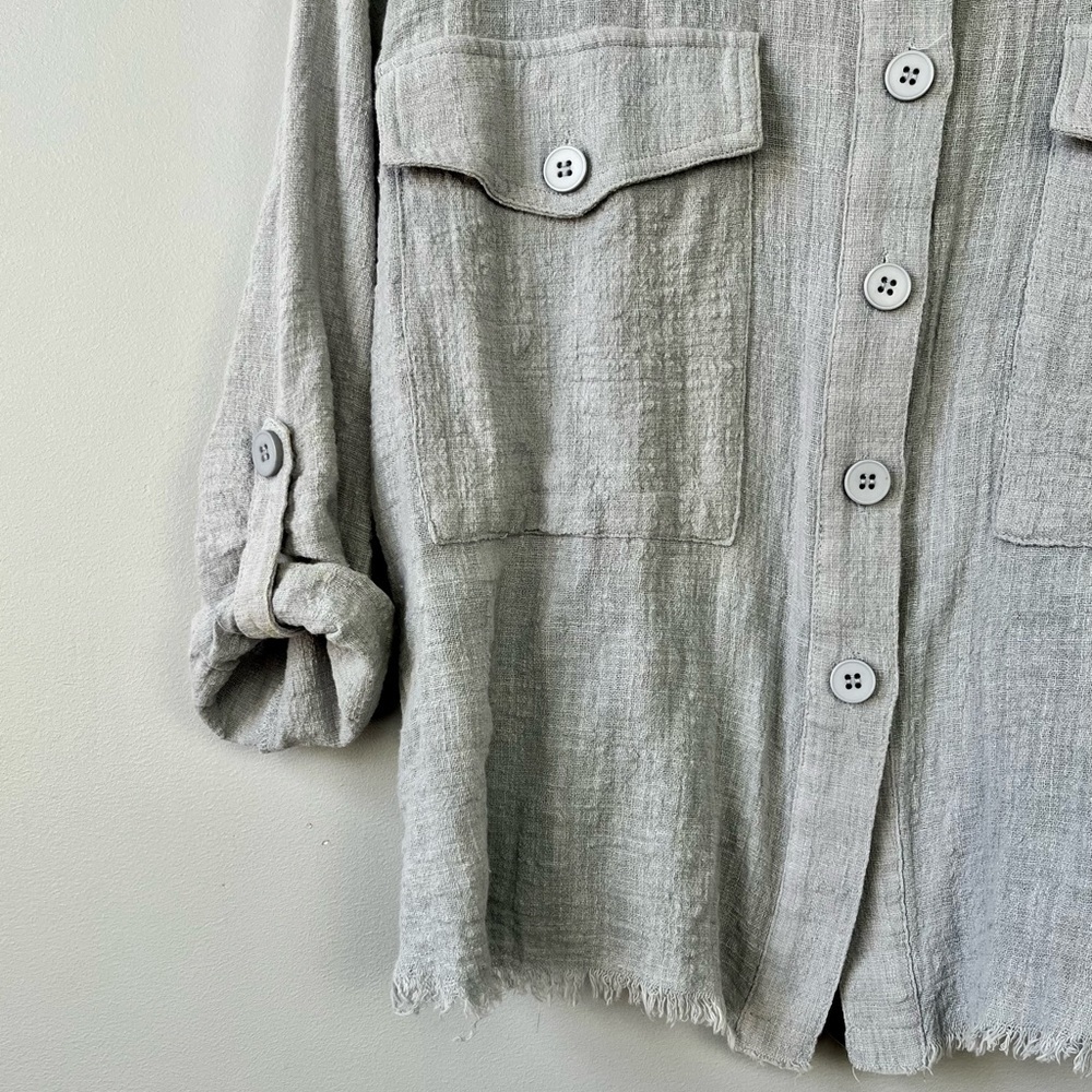 Molly Green Lightweight Button Down - image 3